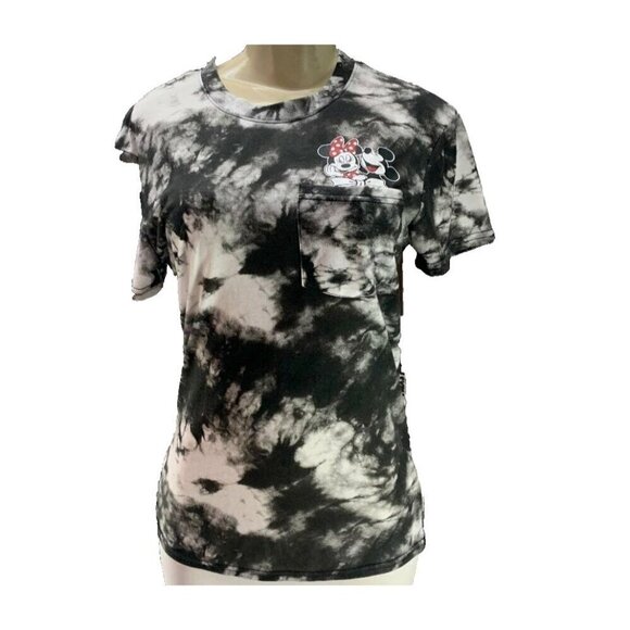 Disney S Tie-Dye Mickey Mouse & Minnie Mouse Pocket Graphic Short Sleeve Tee - Picture 2 of 6